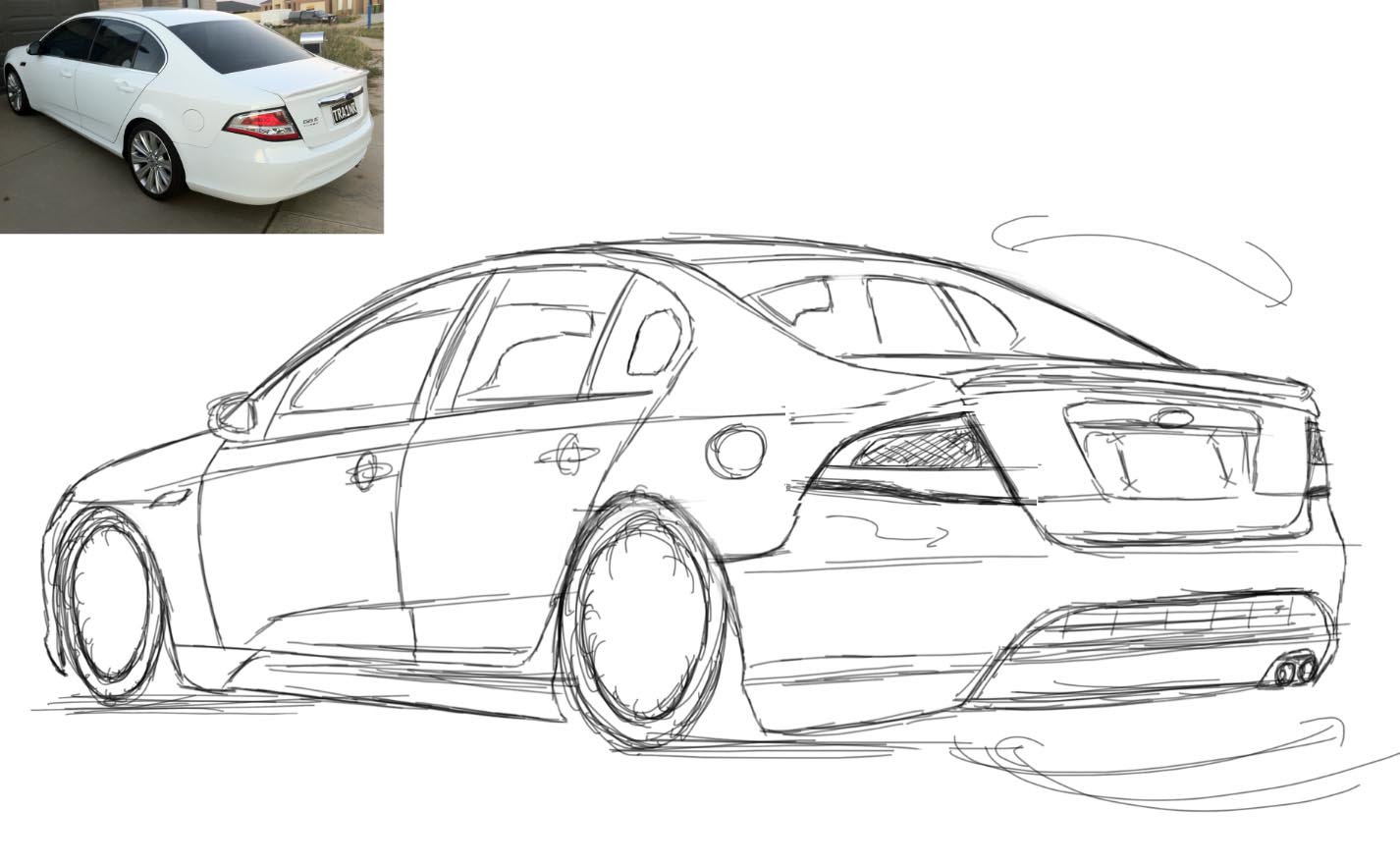 sketch rear G6e